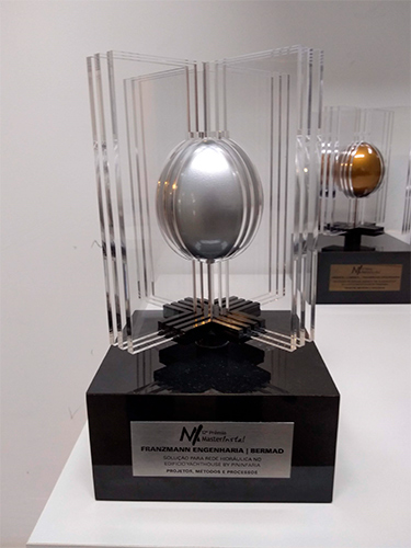Troféu ganho pela Franzmann Engenharia